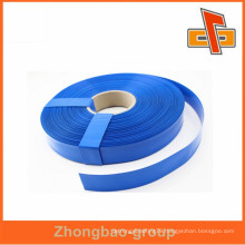 High quality custom plastic blue color PVC shrink film sleeve tube for pipe,battery, dry cell packaging china maker